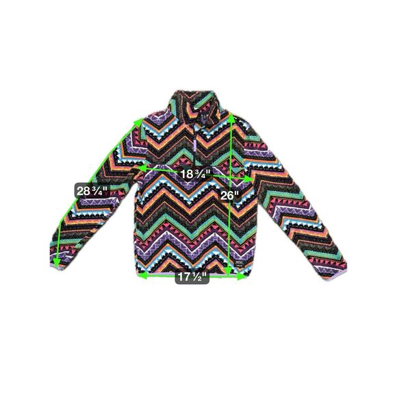 WEZC: Men’s Small Women’s Medium colorful fleece - Picture 2 of 7